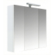 Armoire de toilette éclairante 3 portes 60 cm blanche Juno 2