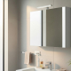 Armoire de toilette éclairante 2 portes 80 cm blanche Juno 2
