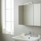 Armoire de toilette éclairante 3 portes 60 cm blanche Juno 2