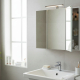 Armoire de toilette éclairante 3 portes 60 cm blanche Juno 2
