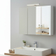 Armoire de toilette éclairante 3 portes 70 cm blanche Juno 2