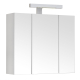Armoire de toilette 60 cm triptyque éclairante Piano blanche mat