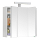 Armoire de toilette 60 cm triptyque éclairante Piano blanche mat