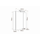 Armoire de toilette éclairante 60 cm Juno