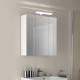Armoire miroir de toilette éclairante 80 cm  Juno 3 portes