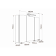 Armoire miroir de toilette éclairante 80 cm  Juno 3 portes