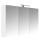 Armoire miroir de toilette &eacute;clairante 120 cm Juno 3 portes tryptique