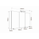 Armoire miroir de toilette éclairante 120 cm Juno 3 portes tryptique
