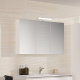 Armoire miroir de toilette éclairante 120 cm Juno 3 portes tryptique