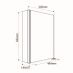 Armoire de toilette éclairante Stella 50 cm 1 porte