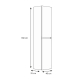 MEUBLE COLONNE BAZIL 180 CM