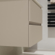 Meuble salle de bain 60 cm - Plan vasque céramique - Cachemire mat - A suspendre - Karaib 2