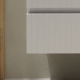 Meuble salle de bain 60 cm pour vasque à poser - Blanc strié mat - A suspendre - Karaib 2