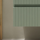 Meuble salle de bain 80 cm - Plan vasque céramique - Vert strié mat - A suspendre - Karaib 2