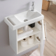 PACK MEUBLE HOUSTON 2 BLANC STRIE + ROBINET DUO + ACCESS