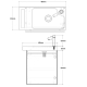 PACK MEUBLE HOUSTON 2 BLANC STRIE + MITIGEUR DUO + ACCESS