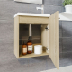 Pack meuble lave-mains avec miroir - L 40 x H 51 x P 25 cm - chêne hamilton - Belem