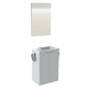 Pack meuble lave-mains avec miroir - dérouleur - porte serviette - L 40 x H 60 x P 25.2 cm - Closy