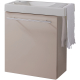 Meuble Beige cachemire avec lave-mains et porte serviette intégré pour Robinet à gauche Solo