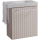 Meuble lave-mains Stri&eacute; Beige cachemire avec porte serviette int&eacute;gr&eacute; pour Robinet &agrave; droite Solo