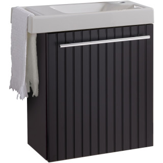 MEUBLE AVEC LM HOUSTON 2 NOIR STRIE SOLO