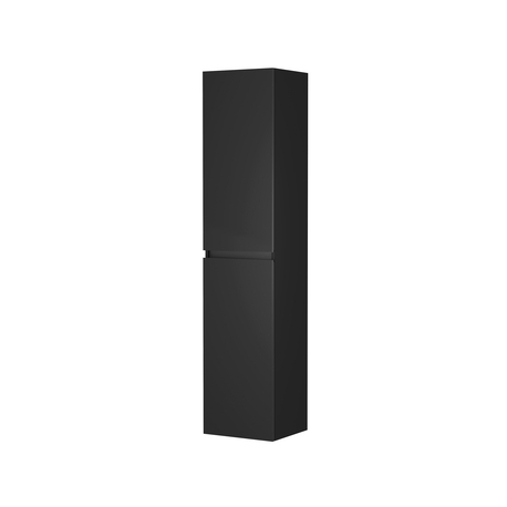 Meuble colonne salle de bain 180 cm suspendu - Noir mat - Donna - Allibert