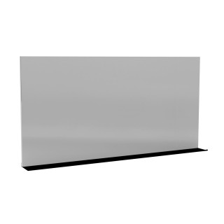MIROIR NON LUMINEUX AVEC TABLETTE ALUMINIUM SITIO