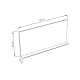 MIROIR NON LUMINEUX AVEC TABLETTE ALUMINIUM SITIO
