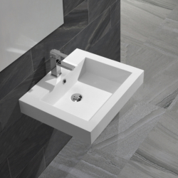 Vasque à poser carrée solid surface Empezo 46