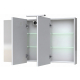 Armoire de toilette éclairante 3 portes 120 cm blanche Juno 2