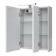 Armoire de toilette éclairante 3 portes 60 cm blanche Juno 2