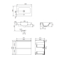 MEUBLE GAIN DE PLACE SLIM 60 BLANC