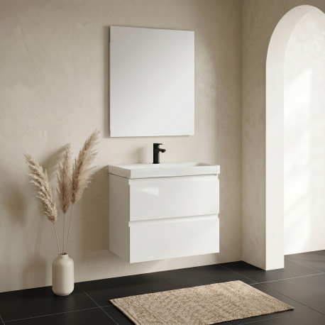MEUBLE GAIN DE PLACE SLIM 60 BLANC