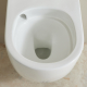 Pack WC suspendu gain de place bâti mural verre blanc + cuvette sans bride Turbi