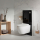 BATI CHASSE EN VERRE NOIR RUBY + CUVETTE CERES