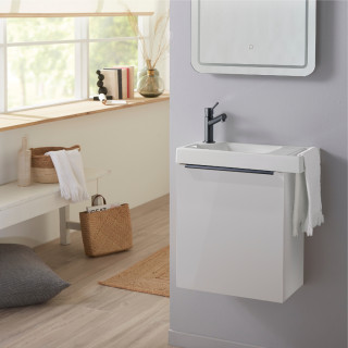 MEUBLE HAMAC BLANC +HOUSTON G+ POIGNEE NOIRE + MIT NOIR