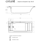 BAIGNOIRE RECTANGULAIRE VIRGO 160*75 + TABLIER