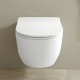 Cuvette WC suspendu sans bride effet vortex Bella