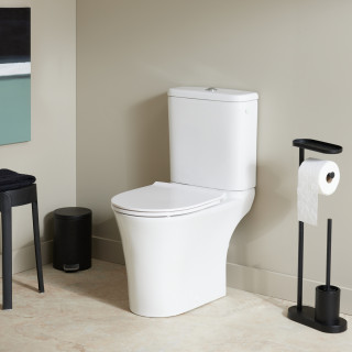 Pack WC à poser gain de place sans bride sortie horizontale - Shani