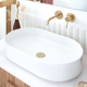 Ensemble bonde + siphon gain de place D32 pour vasque - Faible hauteur - Quick clack - Dôme doré - Nano 6.7 - 30724955