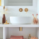 Siphon de lavabo en laiton doré brossé - mini linéis - 30724961