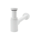 Siphon de lavabo en laiton blanc mat - mini linéis - 30724960
