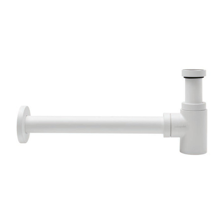 Siphon de lavabo en laiton blanc mat - mini linéis - 30724960