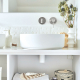 Siphon de lavabo en laiton blanc mat - mini linéis - 30724960