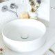 Bonde universelle laiton blanc mat pour lavabo vasque avec ou sans trop plein - 30724962