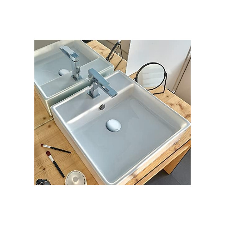 Bonde universelle laiton chromé pour lavabo vasque avec ou sans trop plein - 30723419