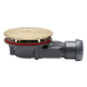 Bonde de douche horizontale extraplate 58 mm diam. 90 - doré brossé - 30724968