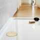 Bonde de douche horizontale extraplate 58 mm diam. 90 - doré brossé - 30724968