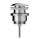 Bonde universelle laiton chromé pour lavabo vasque avec ou sans trop plein - 30723419
