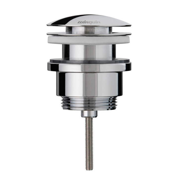 Bonde universelle laiton chromé pour lavabo vasque avec ou sans trop plein - 30723419